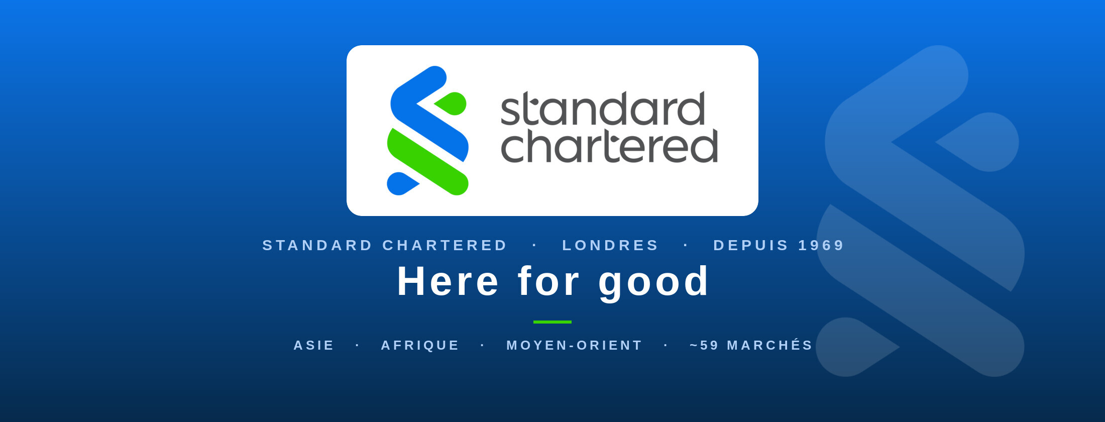 Standard Chartered — Here for good