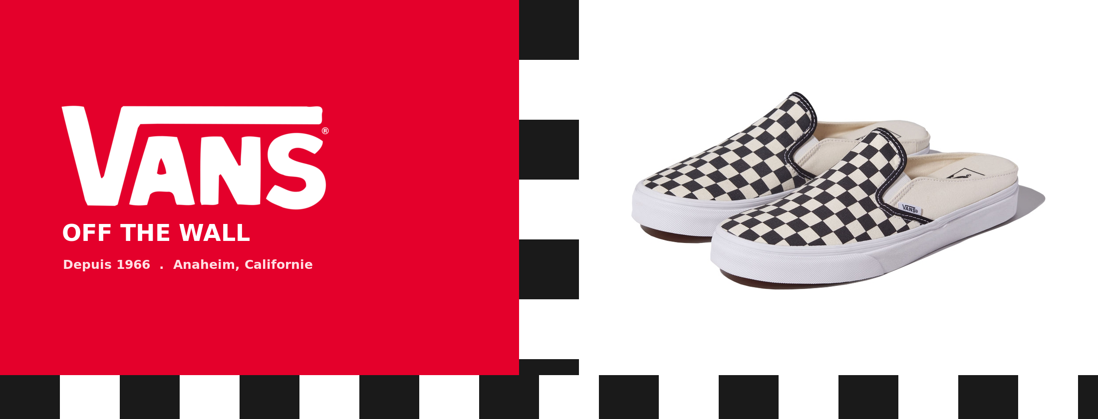 Vans Off The Wall checkerboard depuis 1966