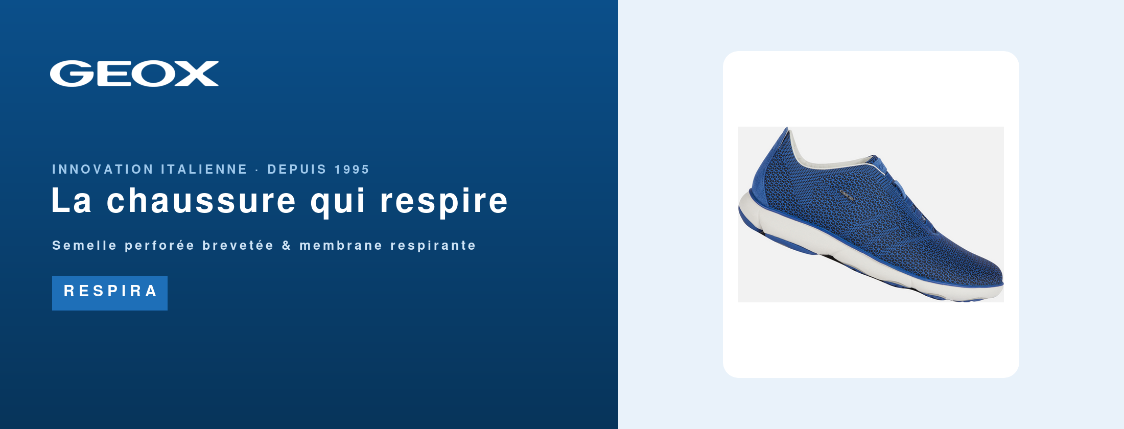 Geox — la chaussure qui respire, innovation italienne depuis 1995