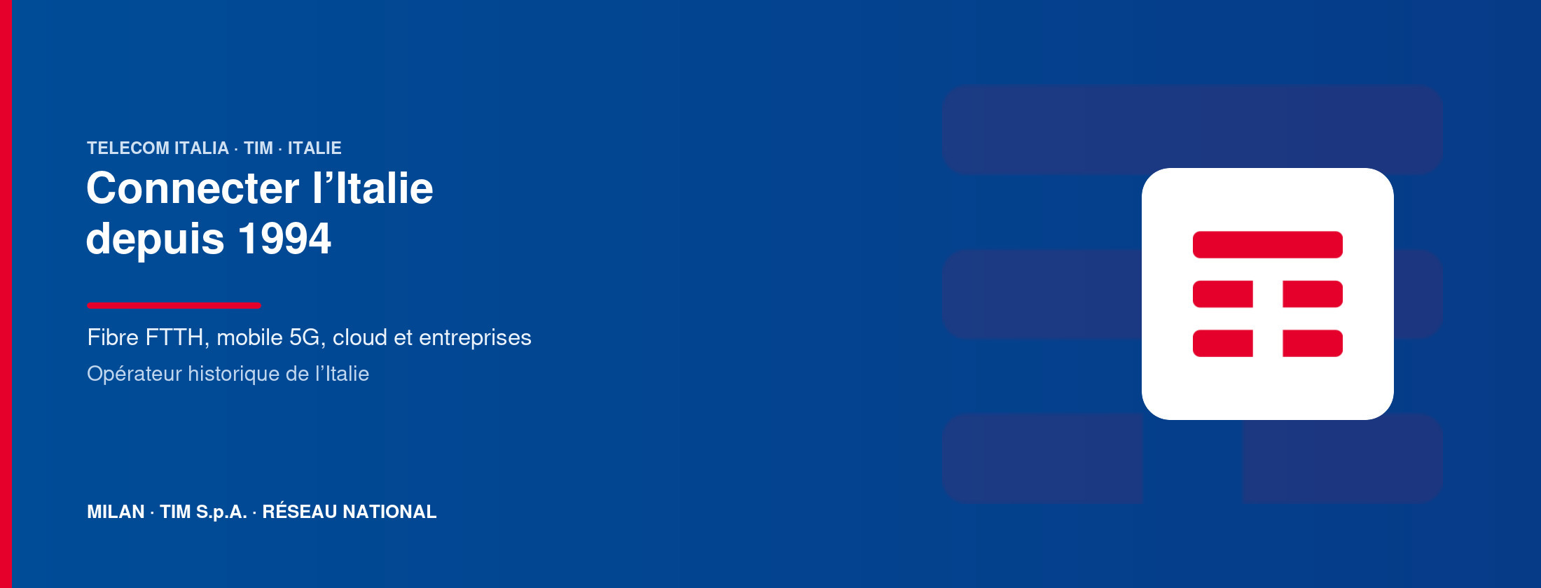 Telecom Italia — Connecter l’Italie