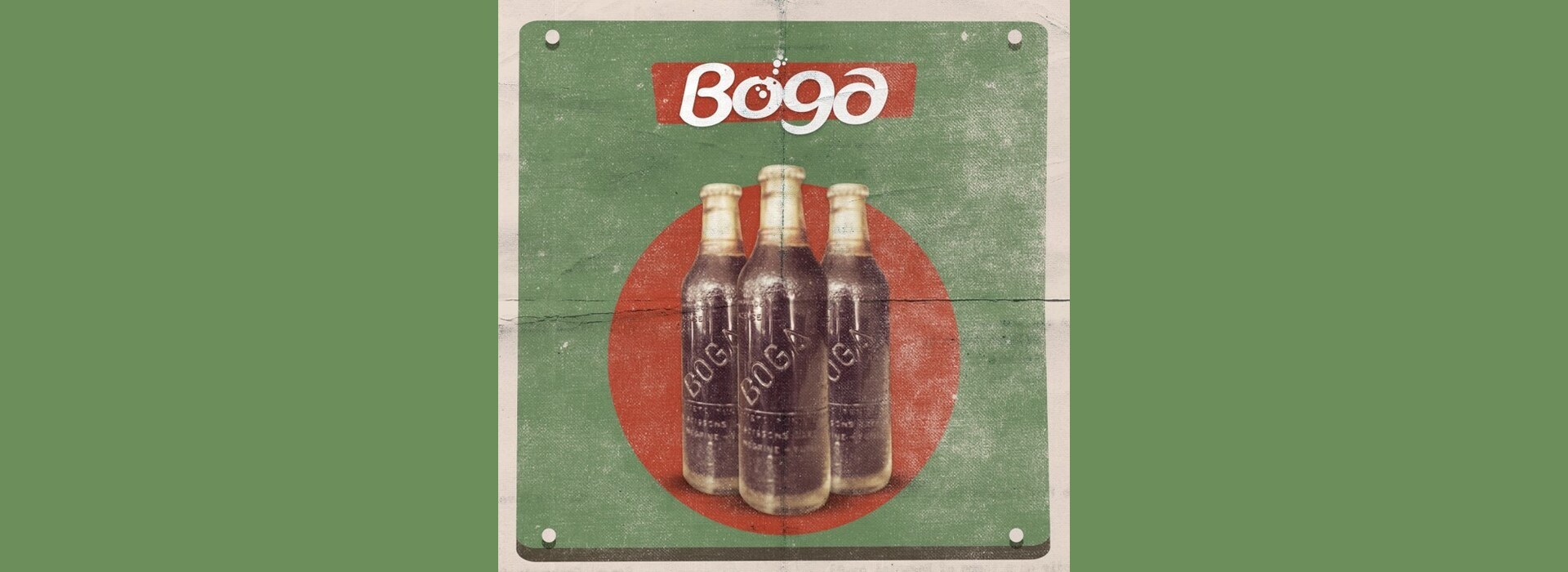 Boga poster vintage 3 bouteilles depuis 1947