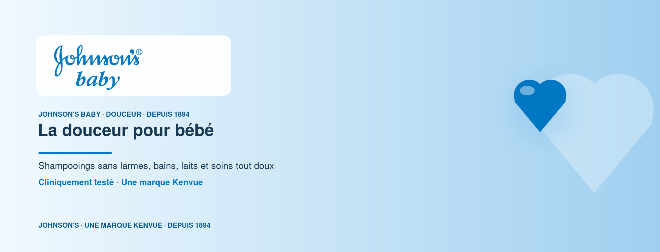 Johnson’s baby — La douceur pour bébé depuis 1894