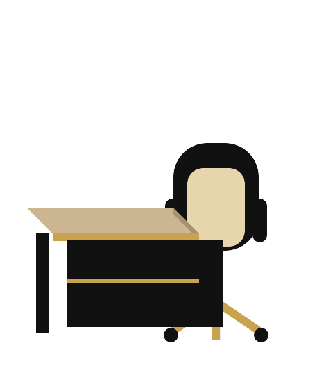 Karé bureau de direction et fauteuil design